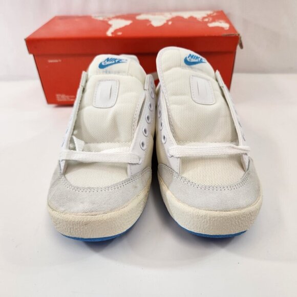 Nike Meadow 7342 White/Light Blue 1980s NEW OLD STOCK Mens Size 8 1/2 - Picture 8 of 16